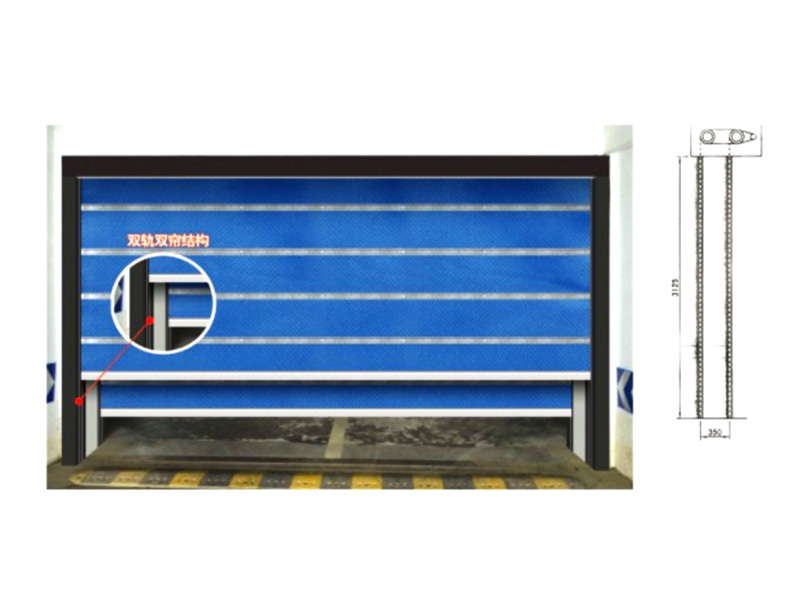 雙軌雙簾無機(jī)特級防火(huǒ)卷簾門(mén)